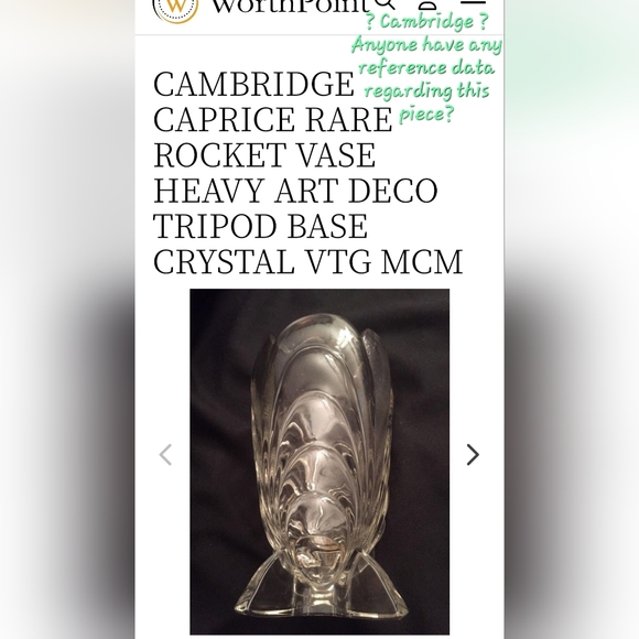 8" Gorgeous Vntg Clear Heavy 2lbs 14oz Stippled & Glossy Glass Tripod Base Vase - Picture 4 of 15